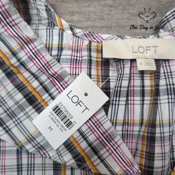 Loft Long Sleeve Button Down Top Size 14 - Picture 2 of 5